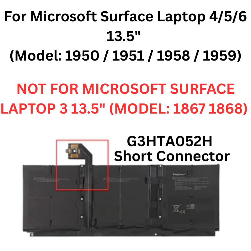 Cargue la imagen en el visor de la galería, [G3HTA052H] Microsoft Surface Laptop 3/4/5/6 13.5&quot; - Replacement Battery
