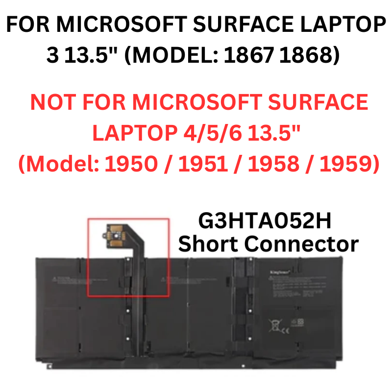 Cargue la imagen en el visor de la galería, [G3HTA052H] Microsoft Surface Laptop 3/4/5/6 13.5&quot; - Replacement Battery

