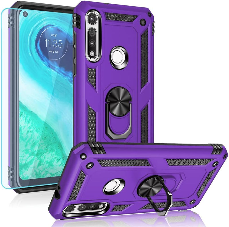 Cargue la imagen en el visor de la galería, [Magnetic Ring Kickstand] Motorola Moto G Fast - Shield Shockproof Rugged Heavy Duty Case - Polar Tech Australia
