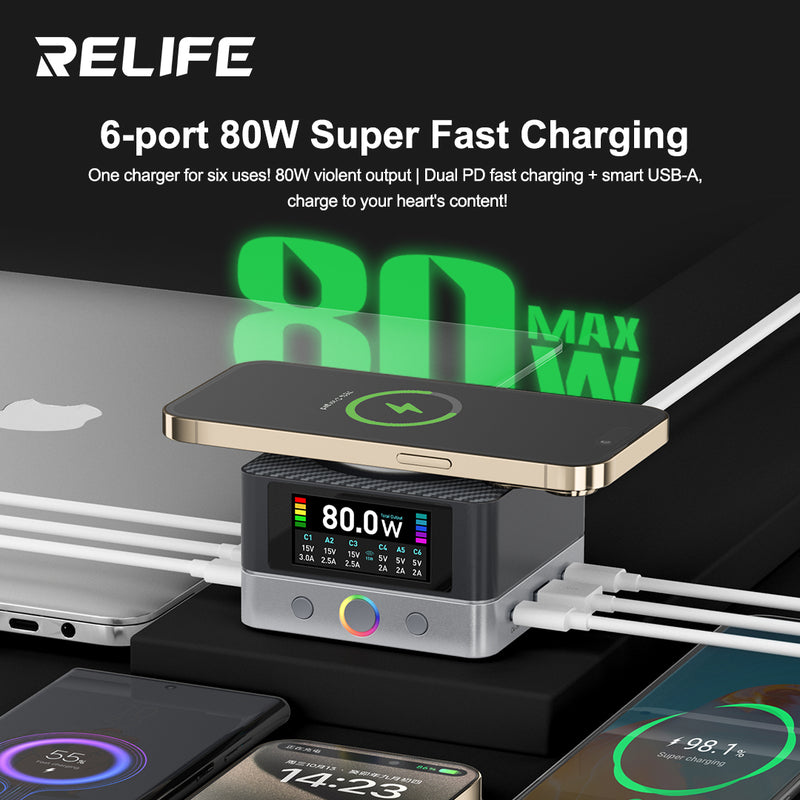 Chargez l&#39;image dans la visionneuse de la galerie, [RELIFE Q7]  6-Port Smart Charger - Polar Tech Australia
