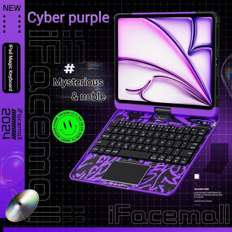 Cargue la imagen en el visor de la galería, Apple iPad Air 4/5 10.9&#39;&#39; 4/5th Gen (2020/2022) - 180 Degree Rotation Magic Cyberpunk Style Transparent Keyboard Case - i-Station Mobile Phone &amp; Electronic Device Repair and Accessories
