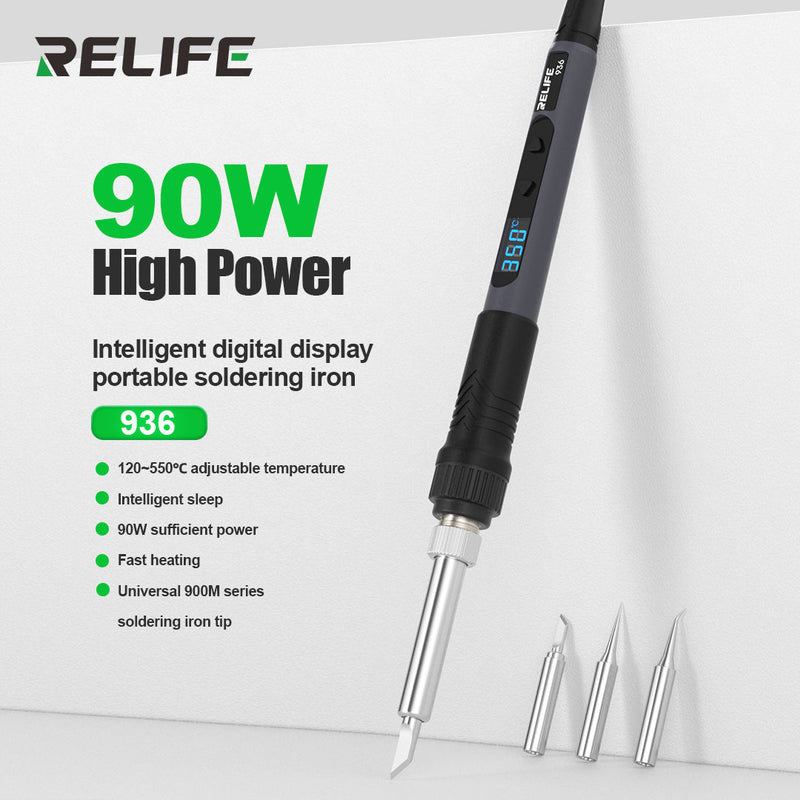 Load image into Gallery viewer, [RELIFE 936] – 90W Digital Soldering Iron - Polar Tech Australia
