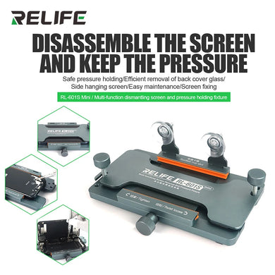 [RL-601S Mini] RELIFE 3 in 1 Multi-function Dismantling Screen and Pressure Holding Fixture Removal Mobile Phone Back - Polar Tech Australia