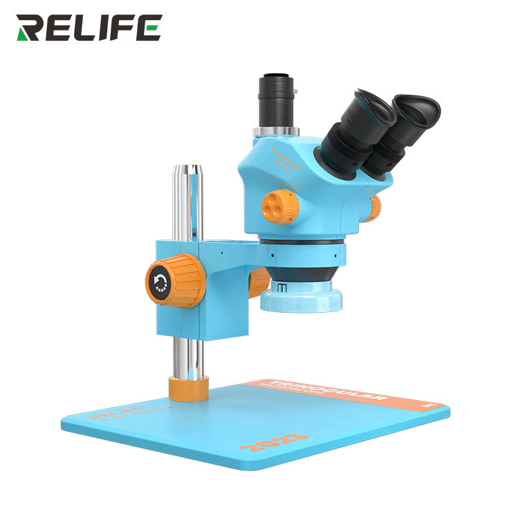 Chargez l&#39;image dans la visionneuse de la galerie, [RL-M5T-B11] RELIFE Trinocular 7-50X Continuous Zoom HD Optical Trinocular Microscope - Polar Tech Australia
