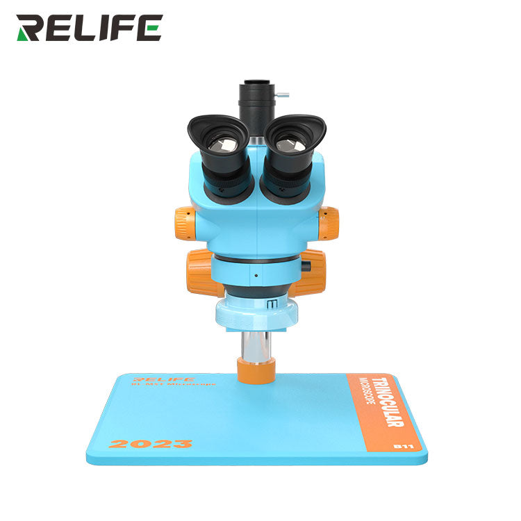 Chargez l&#39;image dans la visionneuse de la galerie, [RL-M5T-B11] RELIFE Trinocular 7-50X Continuous Zoom HD Optical Trinocular Microscope - Polar Tech Australia
