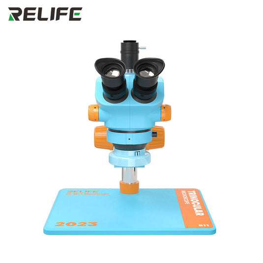 [RL-M5T-B11] RELIFE Trinocular 7-50X Continuous Zoom HD Optical Trinocular Microscope - Polar Tech Australia