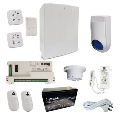 [RKLSP12H] RISCO LightSYS+ Hybrid Alarm Kit with 2x Wireless eyeWave Pet Friendly Camera PIRs 2x Panda Remotes and Accessory Kit - Polar Tech Australia