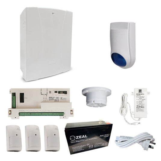 [RKLSP13A] RISCO LightSYS+ Alarm Kit with 3x DigiSense PIR Detectors and Accessory Kit - Polar Tech Australia