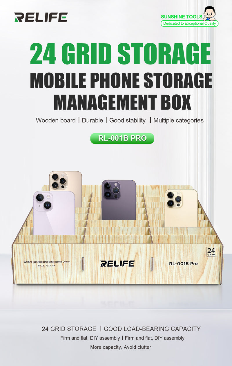 Load image into Gallery viewer, [RL-001B] 24-Grid Mobile Phone Storage Box - Polar Tech Australia
