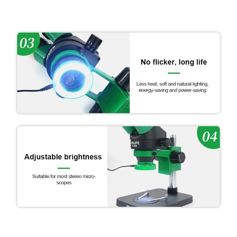 Cargue la imagen en el visor de la galería, [RL-033D] Relife Adjustable Microscope 28 Super Bright LED Light Ring
