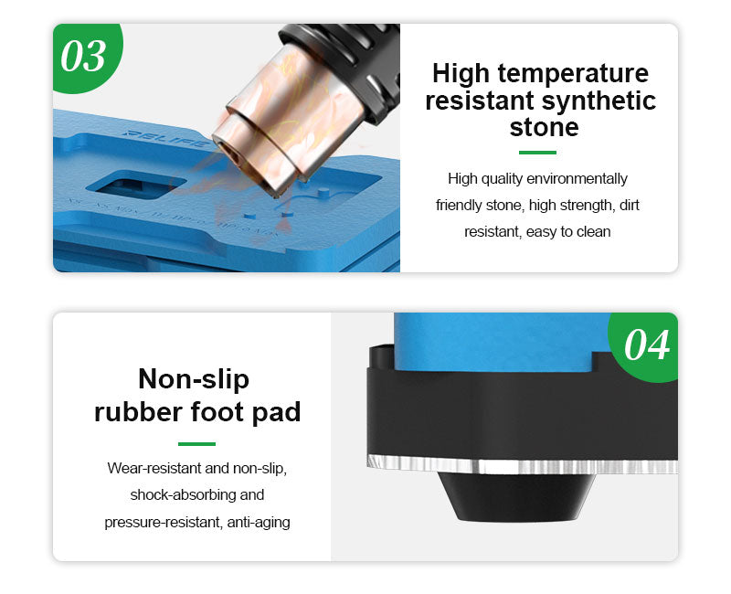 Cargue la imagen en el visor de la galería, [RL-601T] RELIFE RL-601T 31 in 1 iPhone X-17 PM 16E Motherboard Middle Layer Board Plant Tin Platform 3D BGA Reballing Stencil Repair Kit
