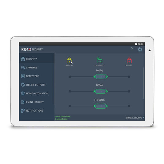 [RP432KPT000A] RISCO RisControl 8" Touchscreen Keypad Suits LightSYS+ and LightSYS2 - Polar Tech Australia