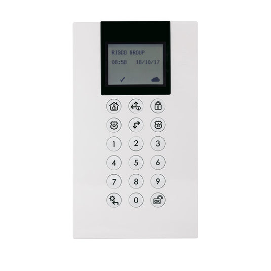 [RW332KPP400D] RISCO Wireless Panda Keypad with inbuilt Prox Reader Suits WiComm Pro and Agility4 - Polar Tech Australia