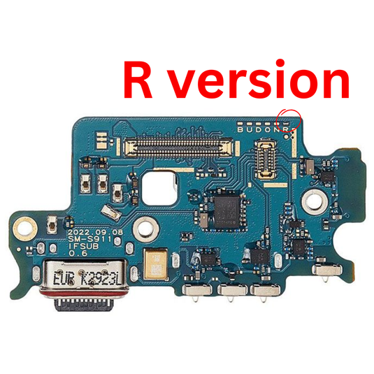 Samsung Galaxy S23 5G (SM-S911) Puerto de carga, lector Sim y placa secundaria de micrófono