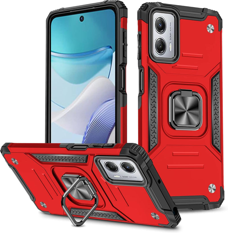 Cargue la imagen en el visor de la galería, [Magnetic Rotable Kickstand] Motorola Moto G53 - Shield Shockproof Rugged Heavy Duty Case - Polar Tech Australia
