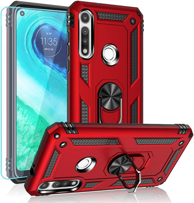 Cargue la imagen en el visor de la galería, [Magnetic Ring Kickstand] Motorola Moto G Fast - Shield Shockproof Rugged Heavy Duty Case - Polar Tech Australia
