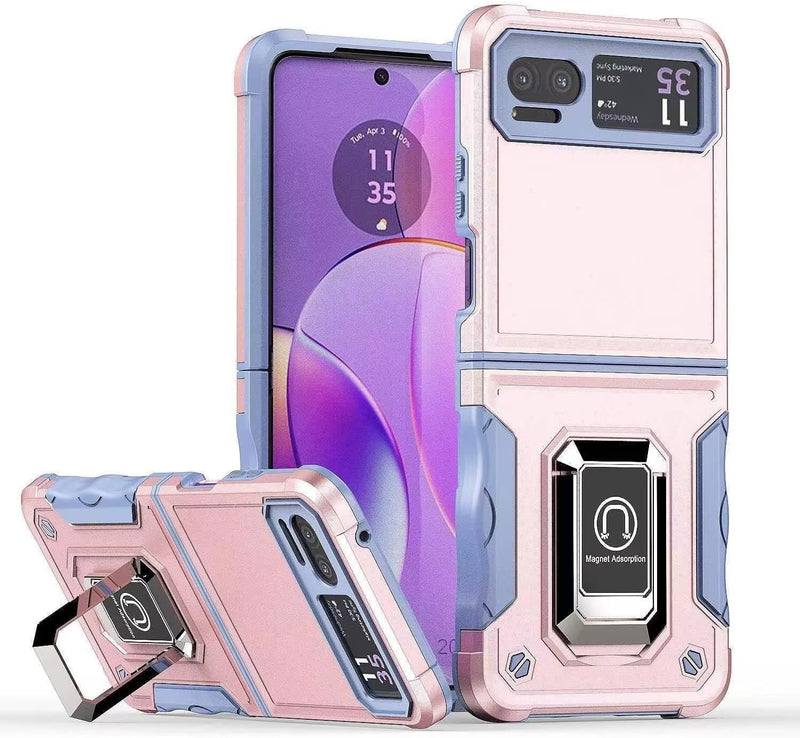 Chargez l&#39;image dans la visionneuse de la galerie, [Built-in Kickstand] Motorola Moto Razr 40/Razr 2023 - Military Grade TPU+PC Shockproof Heavy Duty Case - Polar Tech Australia
