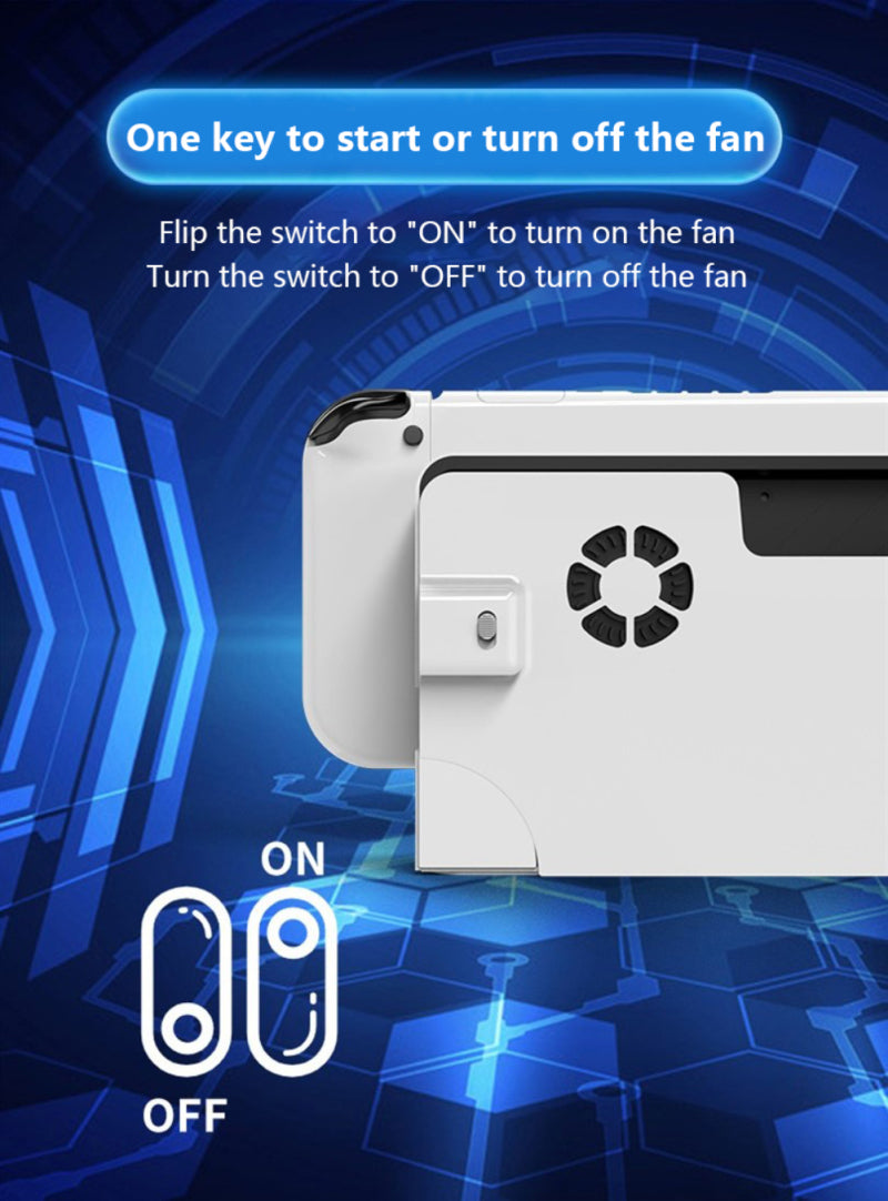 Load image into Gallery viewer, Nintendo Switch OLED TV Dock Cooling Fan - Polar Tech Australia
