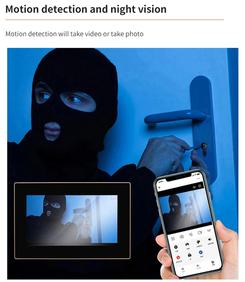 Load image into Gallery viewer, [TUYA Smart Home] 1080P FHD Wireless WIFI Outdoor Security Doorbell Door Control With 10 inch Indoor Monitor
