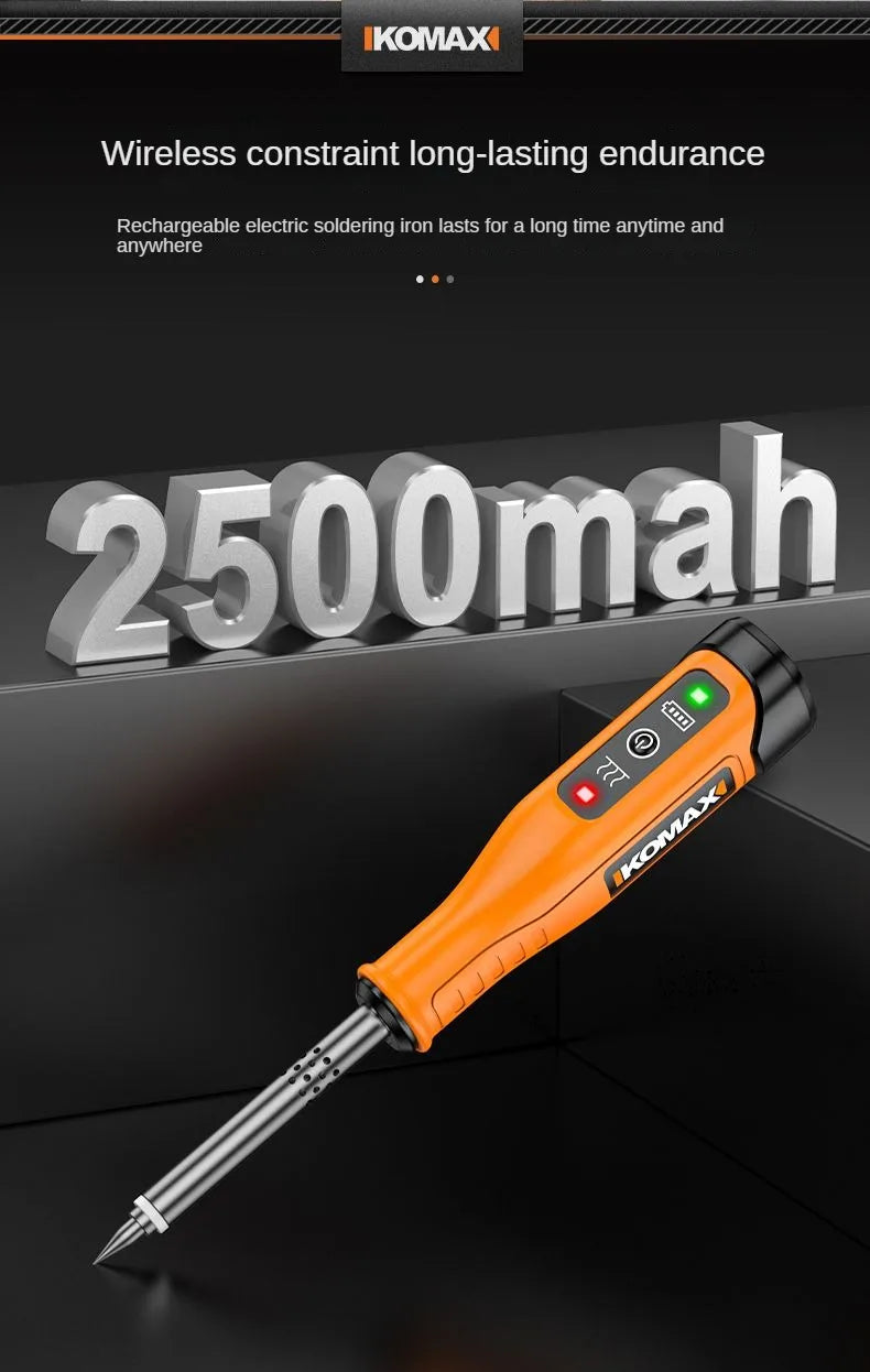 Chargez l&#39;image dans la visionneuse de la galerie, [7 in 1 Kit][Battery Power][Max 400℃] Komax Portable Type-C Chargeable Built-in Battery Soldering Iron Station Max 400℃ - Polar Tech Australia
