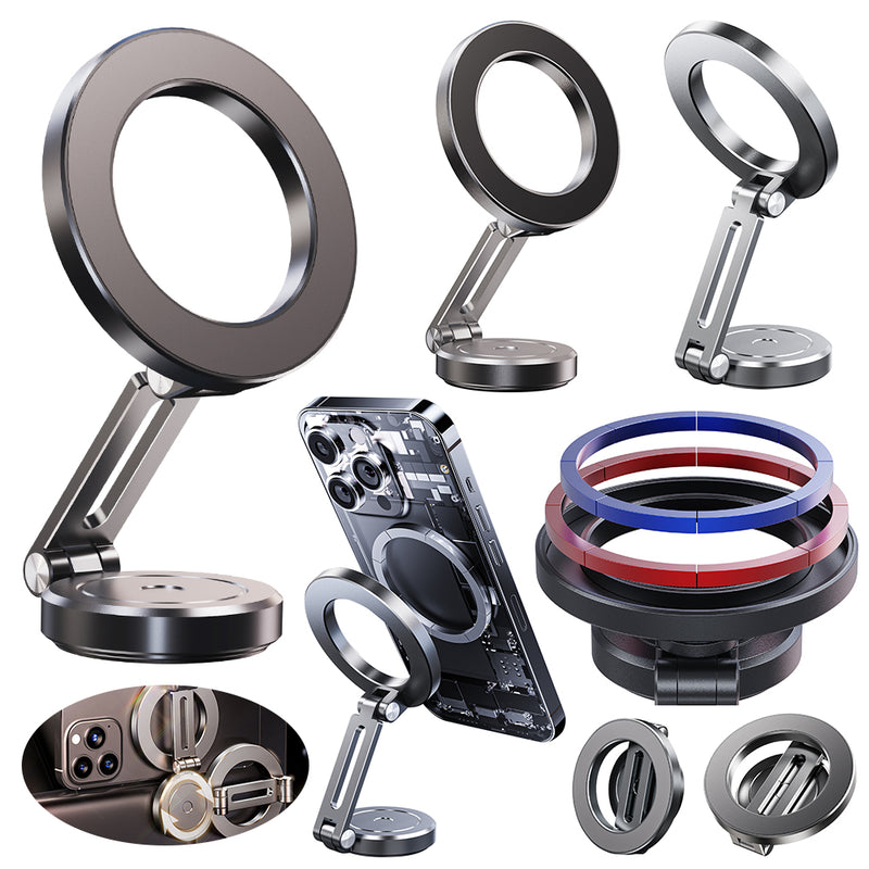 Load image into Gallery viewer, Hands Free Car Holder 360° Rotation Adjustable for Car Dashboard Folding Strong Magnets - Polar Tech Australia
