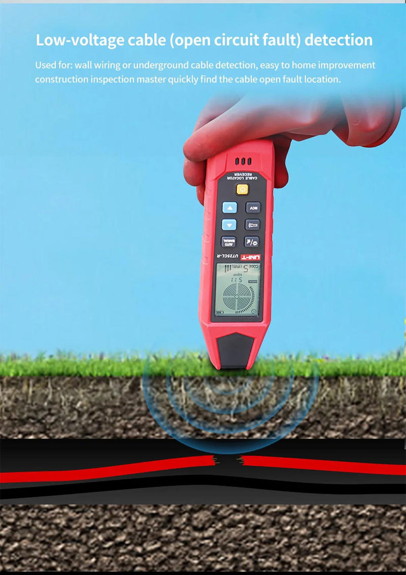 Load image into Gallery viewer, [UT25CL] UNI-T Handheld Cable Locator NCV Non-contact Electrical Test Electrical Safety Detector Trace Underground Cable Paths - Polar Tech Australia
