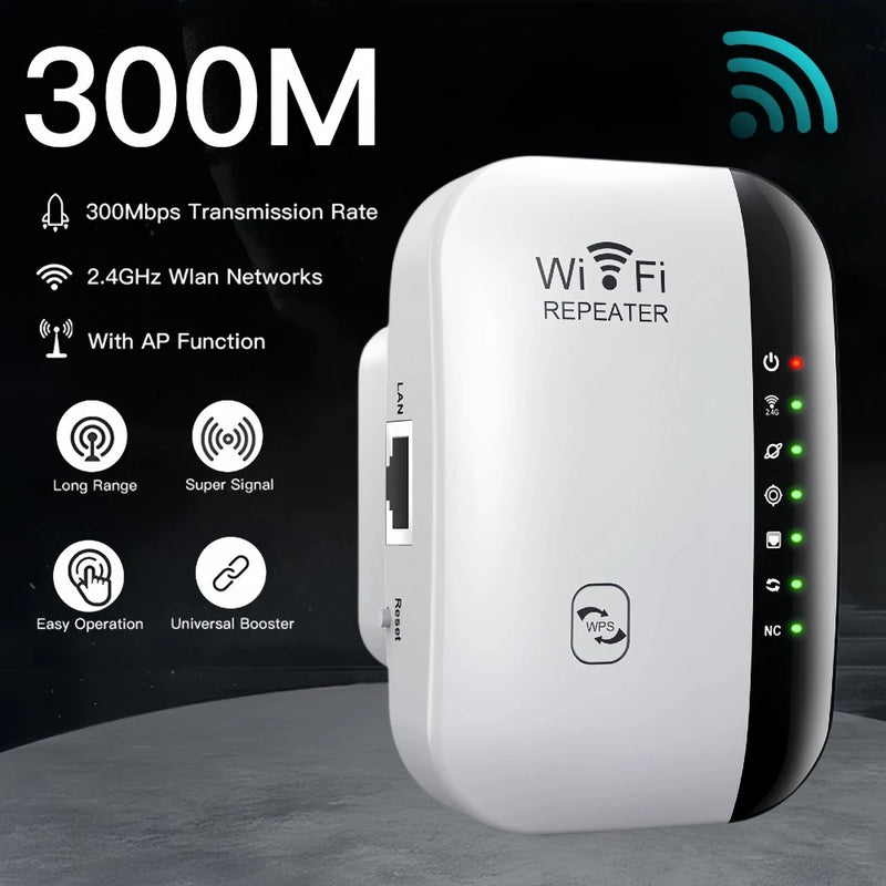 Load image into Gallery viewer, WIFI Signal Amplifier Wifi Repeater Range Extender 300mbps Multifunction - Polar Tech Australia
