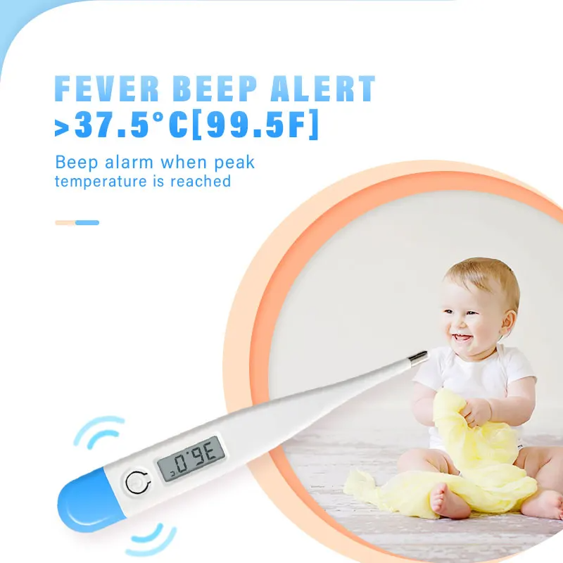 Load image into Gallery viewer, [Thermometer] Baby Thermometers Pulse Oximeter Finger Digital Thermometer Accurate Oral Armpit Temperature Reading Fever Alert Termometer - Polar Tech Australia
