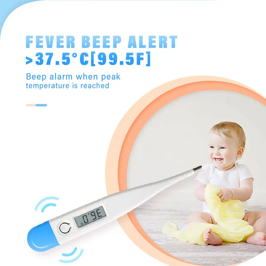 [Thermometer] Baby Thermometers Pulse Oximeter Finger Digital Thermometer Accurate Oral Armpit Temperature Reading Fever Alert Termometer - Polar Tech Australia