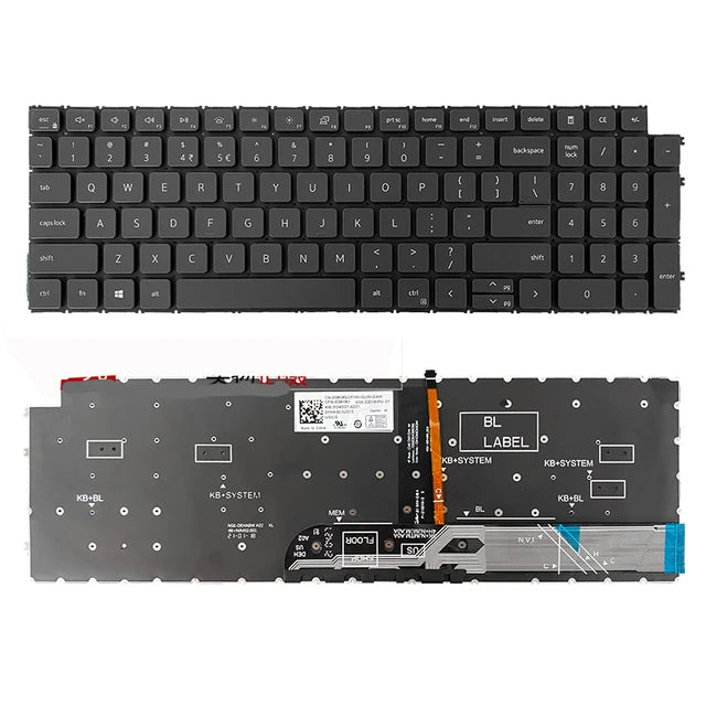 Cargue la imagen en el visor de la galería, DELL Inspiron 3510 3511 3515 3525 5515 5510 5518 P106F P107F P117F Replacement Keyboard With Backlit (US Layout) - Polar Tech Australia
