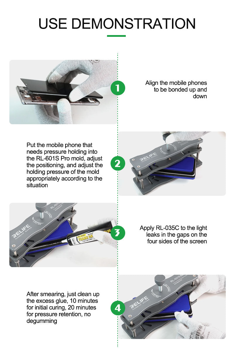 Chargez l&#39;image dans la visionneuse de la galerie, [RL-035C] [Black] RELIFE Mobile Phone Frame Caulking Glue For Elastic Bonding Cracked Back Housing Screen Light Leakage Repair Adhesive
