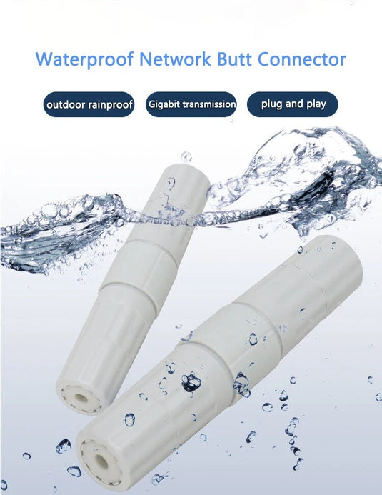 Waterproof Heavy Duty RJ45 Ethernet Cable Extender Jonit Connects CCTV Camera - Polar Tech Australia