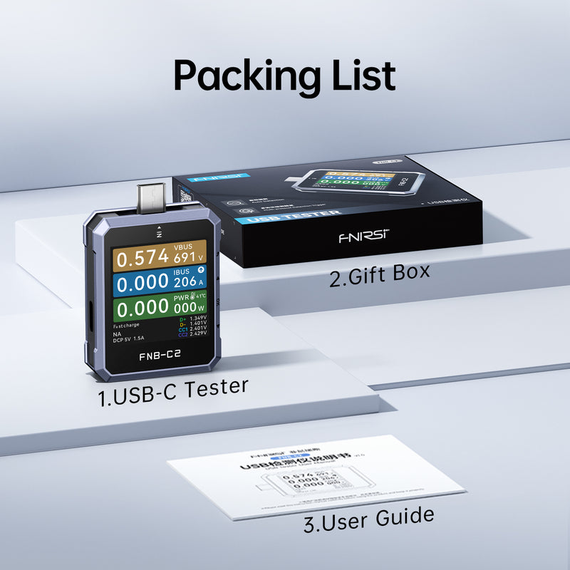 Load image into Gallery viewer, [FNB-C2] USB PD 3.1 Type-C Fast Charging Tester - Polar Tech Australia
