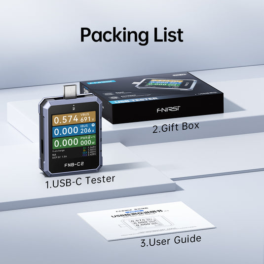 [FNB-C2] USB PD 3.1 Type-C Fast Charging Tester - Polar Tech Australia