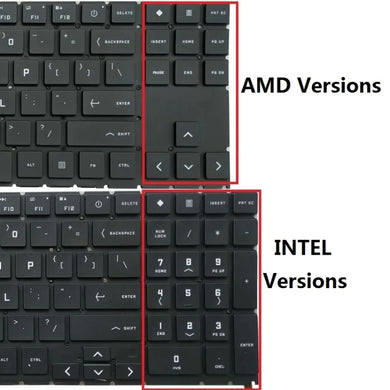 HP Omen 15-EK 15-EK0020CA 15-EN 15-EN1013DX Keyboard US layout - Polar Tech Australia