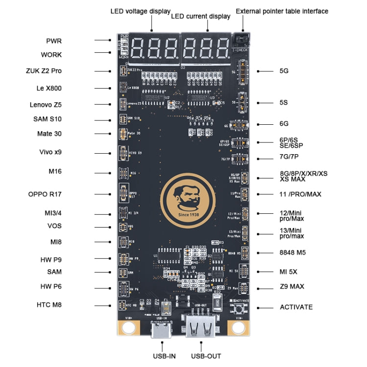 Cargue la imagen en el visor de la galería, Mechanic BA27 Battery Activation Detection Board For iPhone 5-13 Pro Max / Android Phone - Polar Tech Australia
