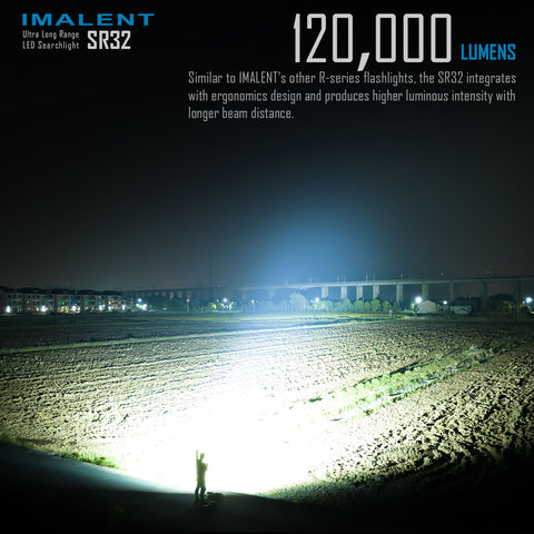 Load image into Gallery viewer, [SR32] IMALENT Longest Throw Flashlight 120,000 Lumens , 2080 meters
