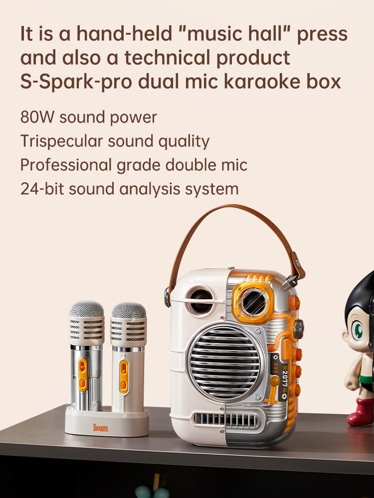 Cargue la imagen en el visor de la galería, Divoom Spark-Pro Bluetooth Portable Speaker Karaoke Speaker Perfect Gift
