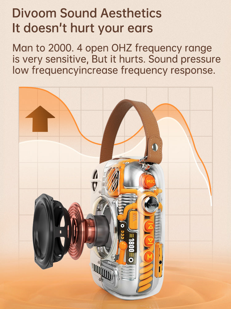 Cargue la imagen en el visor de la galería, Divoom Spark-Pro Bluetooth Portable Speaker Karaoke Speaker Perfect Gift
