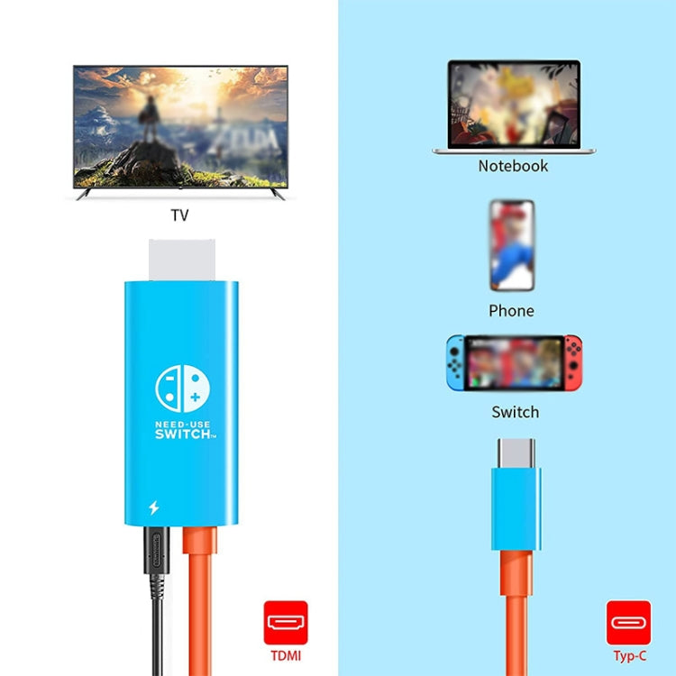 Cargue la imagen en el visor de la galería, ENKAY ENK-CB136 2 Meters Type-C to HDMI Conversion Cable for Switch 4K HD Projection TV - Polar Tech Australia
