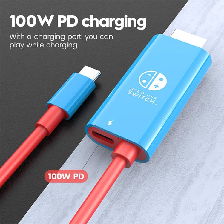 Cargue la imagen en el visor de la galería, ENKAY ENK-CB136 2 Meters Type-C to HDMI Conversion Cable for Switch 4K HD Projection TV - Polar Tech Australia
