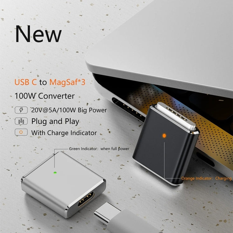 Load image into Gallery viewer, MacBook Magnetic Charging Adapter PD100W MagSafe 3 to Type-C Female - Polar Tech Australia
