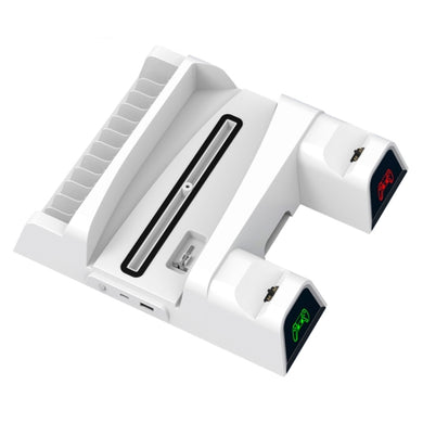 Playstation PS5 Multi-Function Charging Stand with Cooling Fan | Disc Stand, Controller Charger, LED Light - Polar Tech Australia