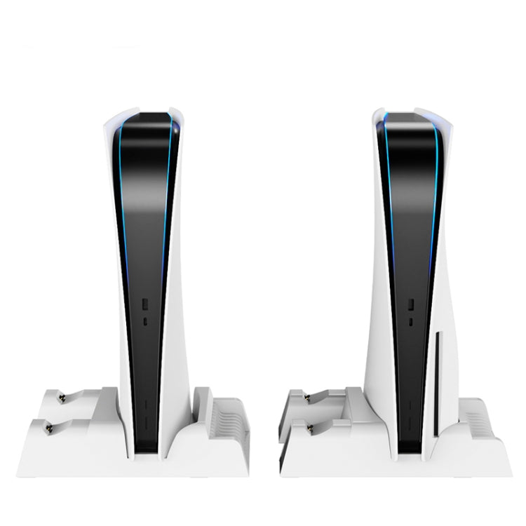 Load image into Gallery viewer, Playstation PS5 Multi-Function Charging Stand with Cooling Fan | Disc Stand, Controller Charger, LED Light - Polar Tech Australia
