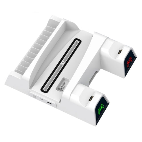 Load image into Gallery viewer, Playstation PS5 Multi-Function Charging Stand with Cooling Fan | Disc Stand, Controller Charger, LED Light - Polar Tech Australia
