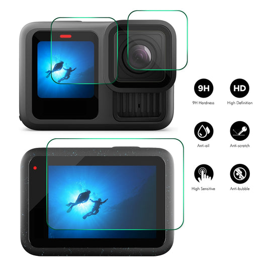 GoPro HERO 13 9H Tempered Glass Screen Protector Front ＆ Back Camera Film - Polar Tech Australia