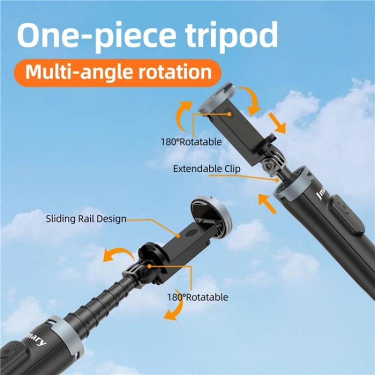 Chargez l&#39;image dans la visionneuse de la galerie, JMARY KT-259 360 Degree Rotating Phone Clip Retractable Selfie Stick Tripod - Polar Tech Australia
