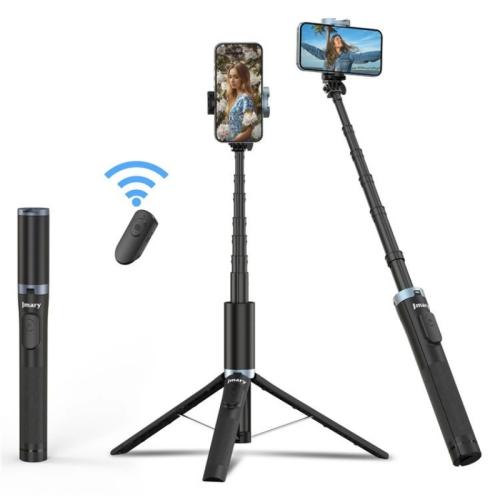 Chargez l&#39;image dans la visionneuse de la galerie, JMARY KT-259 360 Degree Rotating Phone Clip Retractable Selfie Stick Tripod - Polar Tech Australia
