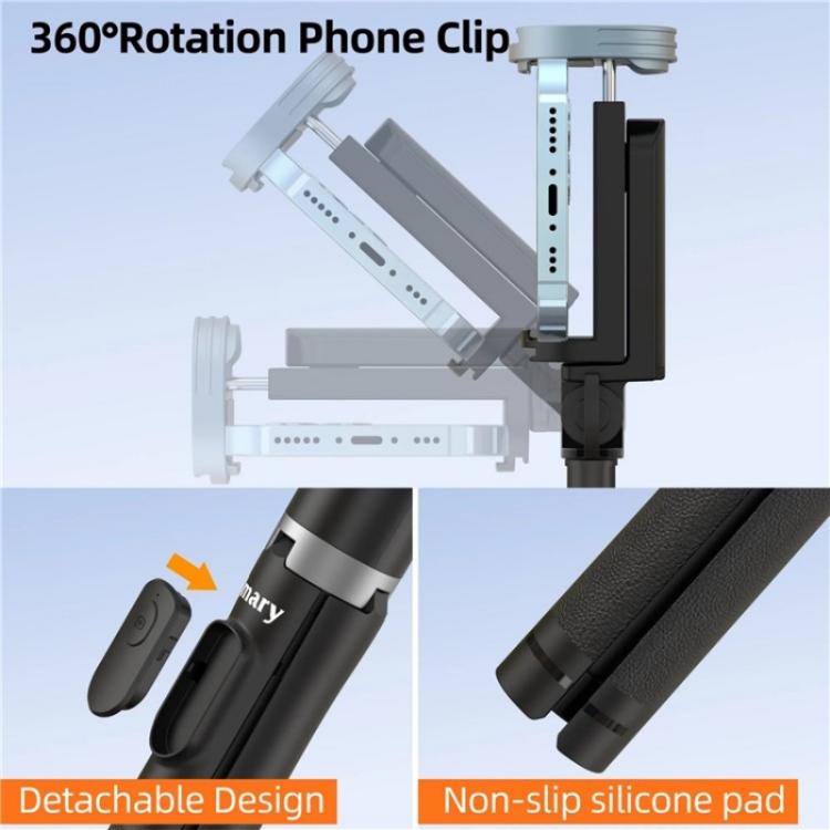 Chargez l&#39;image dans la visionneuse de la galerie, JMARY KT-259 360 Degree Rotating Phone Clip Retractable Selfie Stick Tripod - Polar Tech Australia
