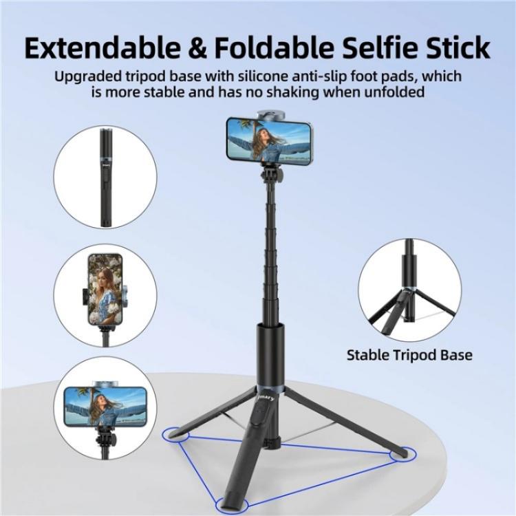 Chargez l&#39;image dans la visionneuse de la galerie, JMARY KT-259 360 Degree Rotating Phone Clip Retractable Selfie Stick Tripod - Polar Tech Australia
